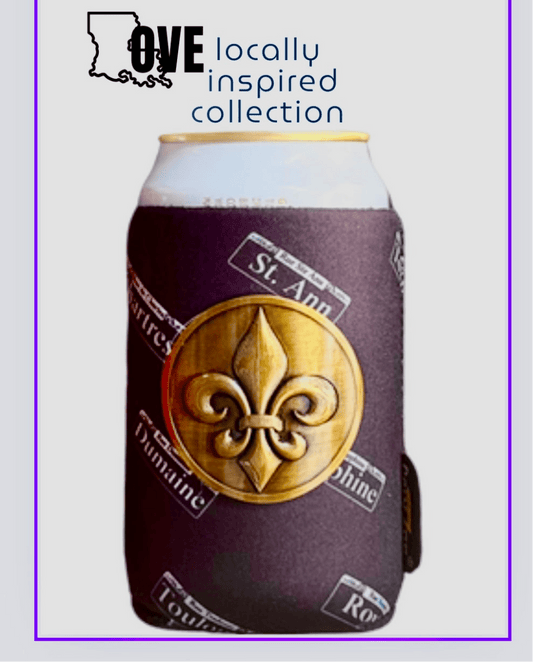 New Orleans Fleur - de - Lis Can Cooler - Grace Global & Co
