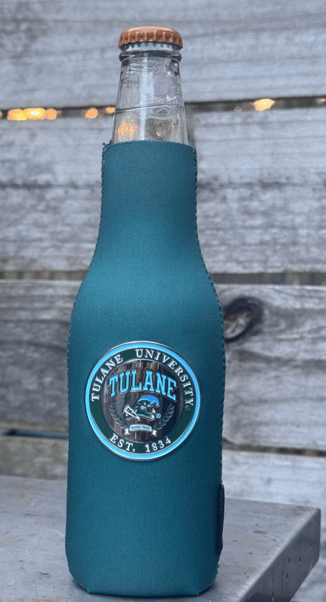 Officially Licensed Tulane University Green Wave Beverage Cooler Koozie - Grace Global & Co