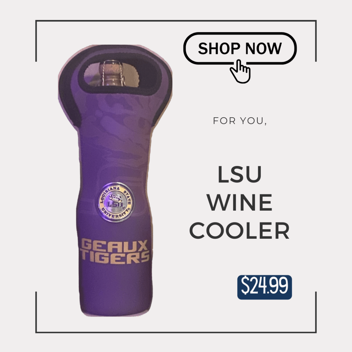 LSU Licensed Beverage Cooler - Grace Global & Co