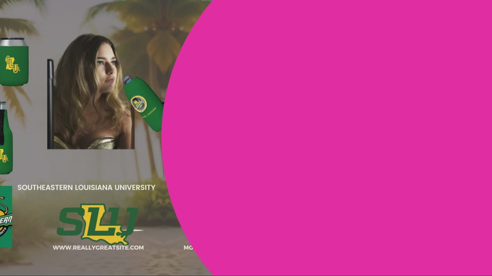 Southeastern Louisiana University Can Sleeve Video-Gameday in Style